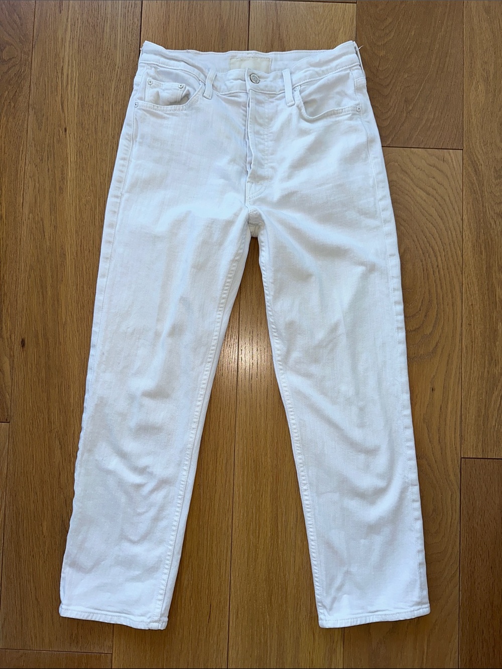 MOTHER White Denim Jeans